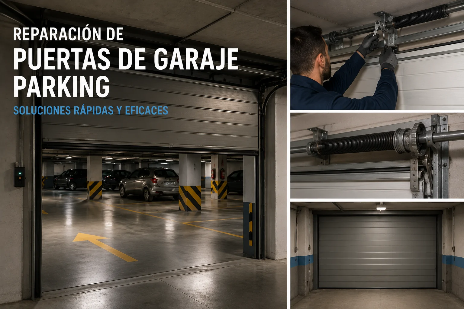 Reparacion de Puertas de Garaje Parking - Reparaci&oacute;n de Puertas de Garaje Parking Barcelona Valencia Madrid Alicante