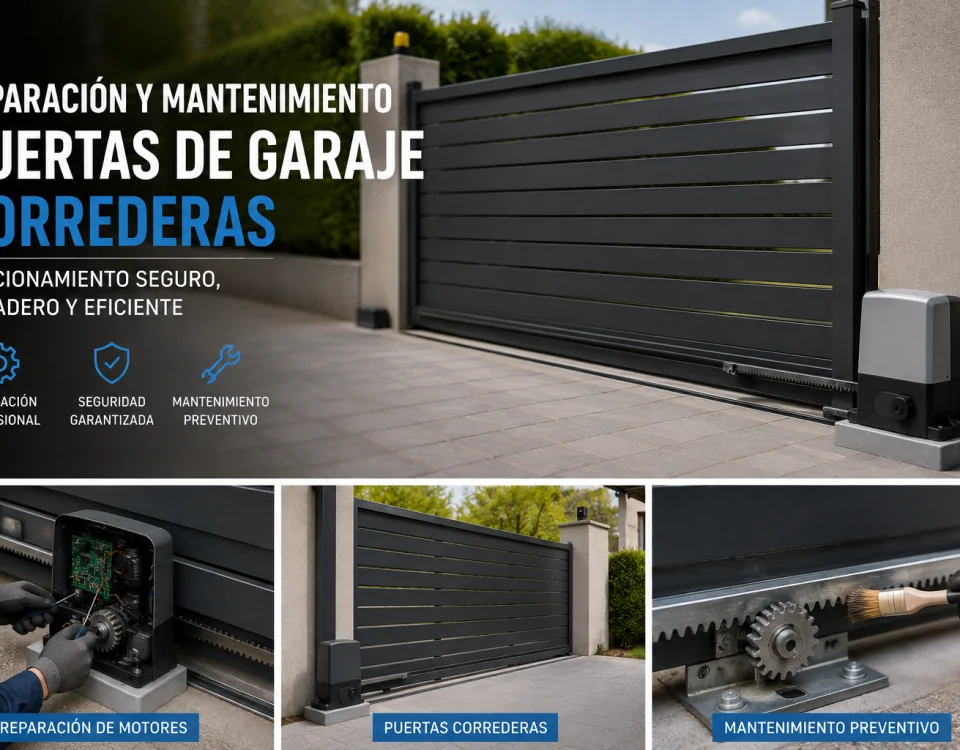 Reparacion Mantenimiento Puertas Garaje Correderas 960x750 - Reparación Mantenimiento Puertas Garaje Correderas Barcelona Valencia Madrid Alicante