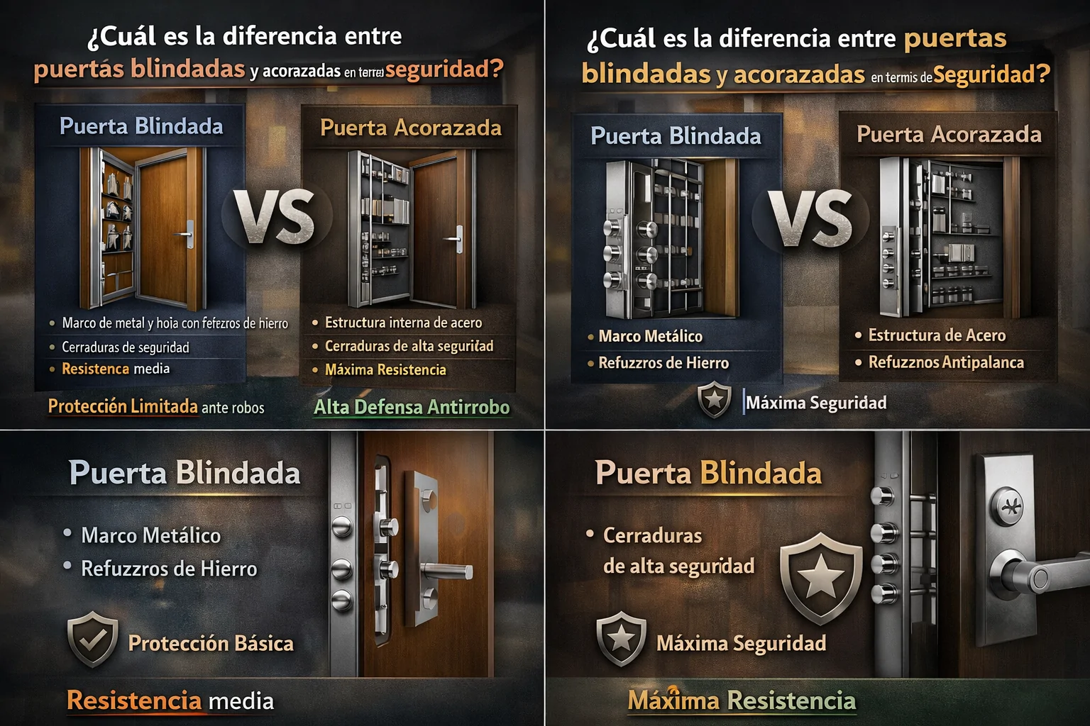 Cual es la diferencia entre puertas blindadas y acorazadas terminos de seguridad - &iquest;Cu&aacute;l es la diferencia entre puertas blindadas y acorazadas en t&eacute;rminos de seguridad?