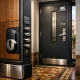 Puerta acorazada premium en un piso de Barcelona, destacando seguridad y diseño. Cuales son las puertas acorazadas mas recomendadas para seguridad en Barcelona.