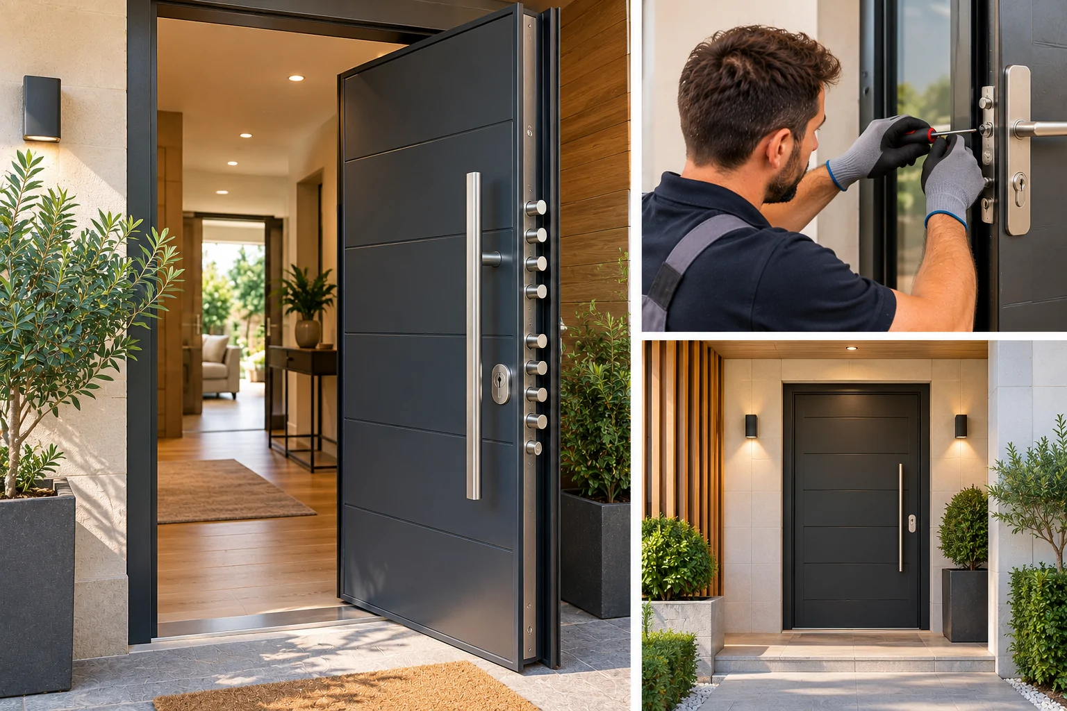 Instalacion Puertas Entrada de Casa Seguridad - Suministros  y Instalaci&oacute;n Puertas Entrada de Casa Seguridad